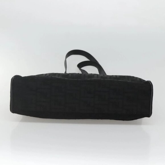 FENDI Zucca Canvas Tote Bag Gold Black Auth - Picture 5 of 15